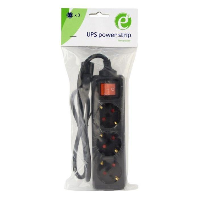 Bloco de Tomadas GEMBIRD EG-PSU3-01 (Tipo C - Preto) — miniatura 3