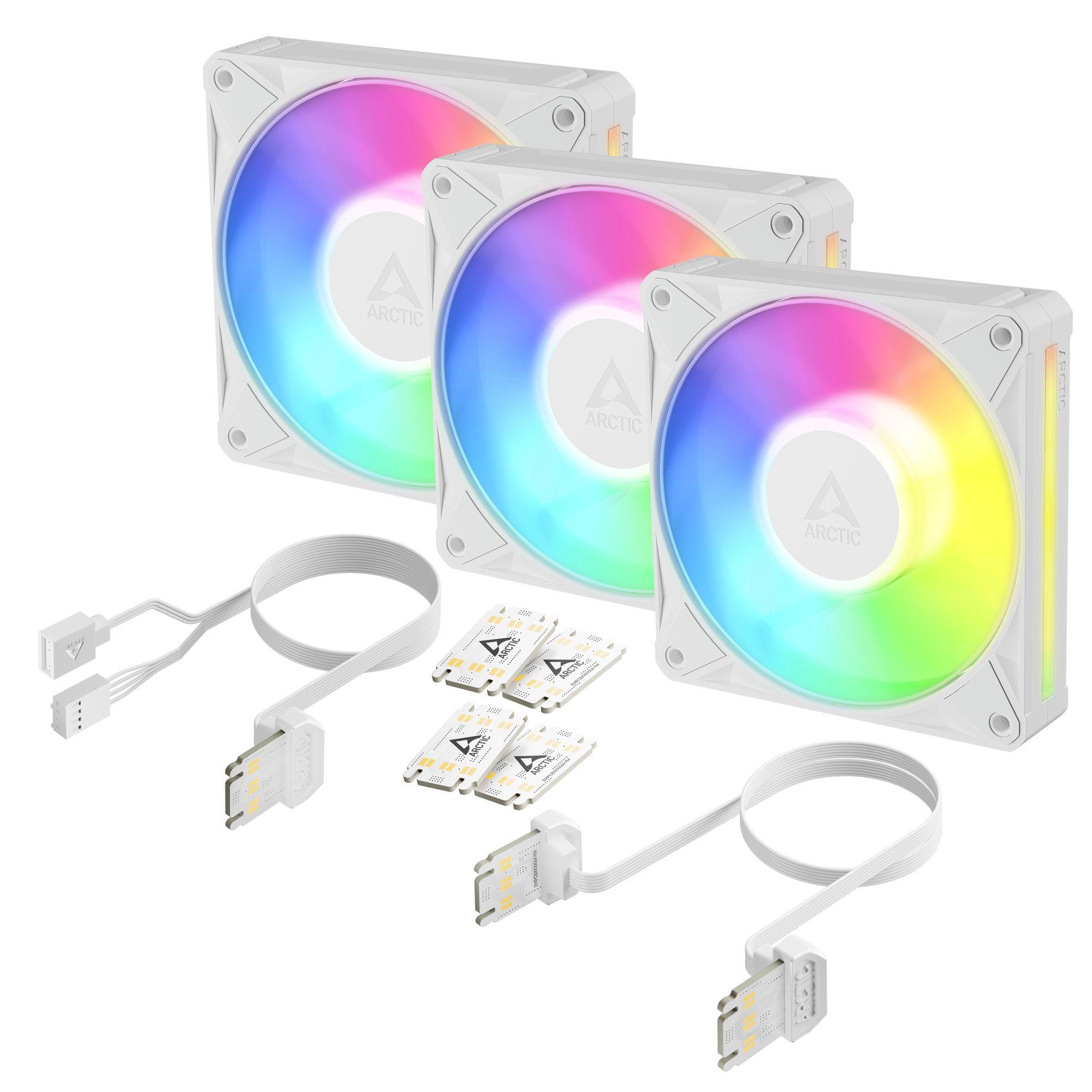 Conjunto de Ventoinhas para Caixa PC ARCTIC BioniX P12 A-RGB (Branco)