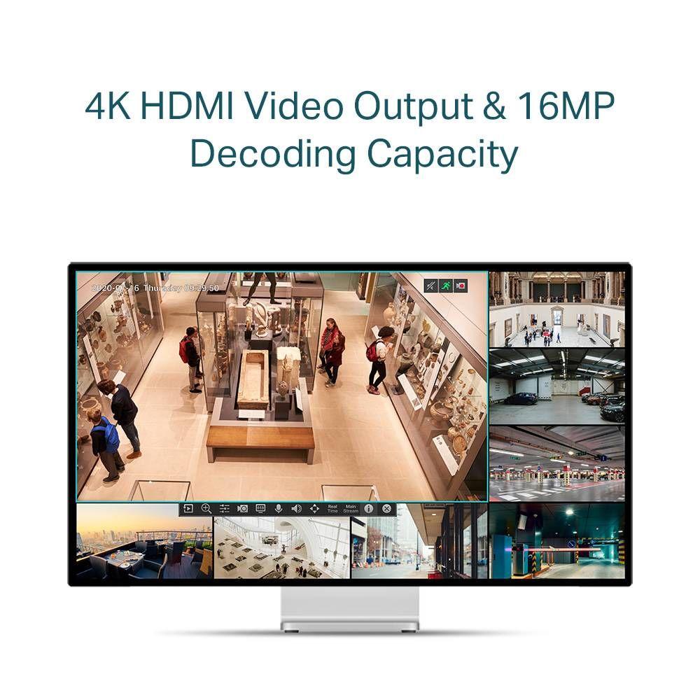 Gravador de Vídeo em Rede TP-LINK VIGI NVR1004H-4P (Preto), miniatura 4