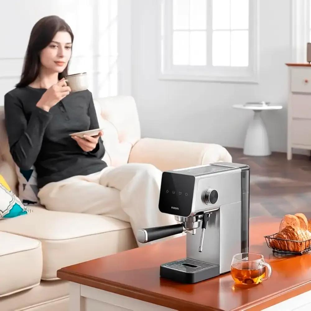 Máquina de Café Expresso Semiautomática XIAOMI BHR9798EU (Grãos de café - 1350 W - 20 bar - Preto e Inox) — miniatura 4
