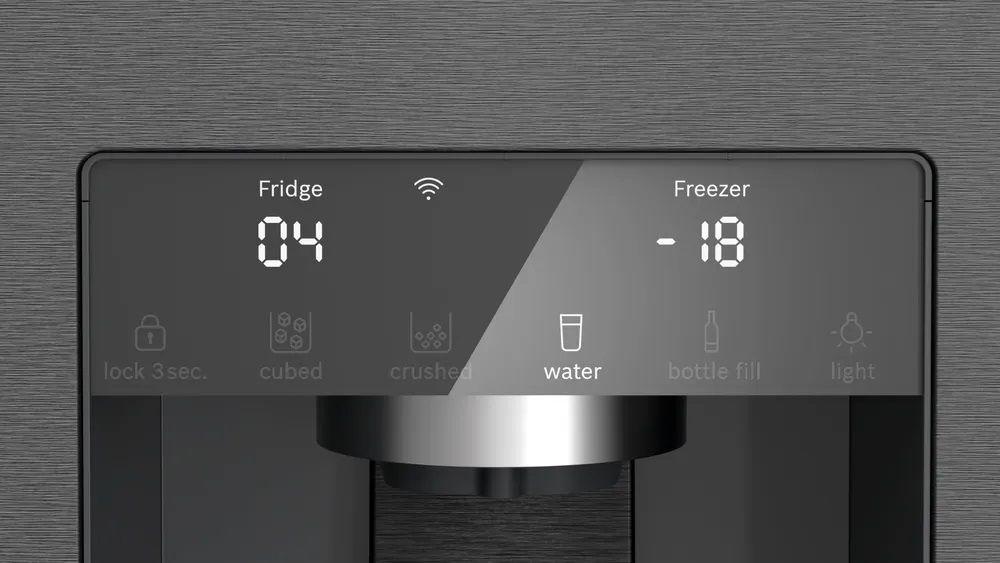 Frigorífico Americano Independente BOSCH KFI96AXEA (574 L - Home Connect - 183x90,5x73,1 cm - Preto/Inox), miniatura 3