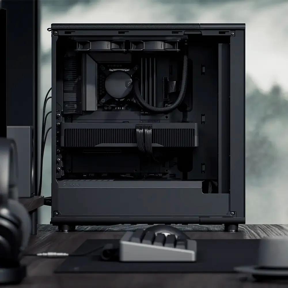 Caixa de Computador FRACTAL DESIGN North Momentum Edition TG FD-C-NOR1C-05 (ATX, Micro ATX, Mini-ITX - Midi Tower - Vidro temperado, Aço - Preto) — miniatura 4