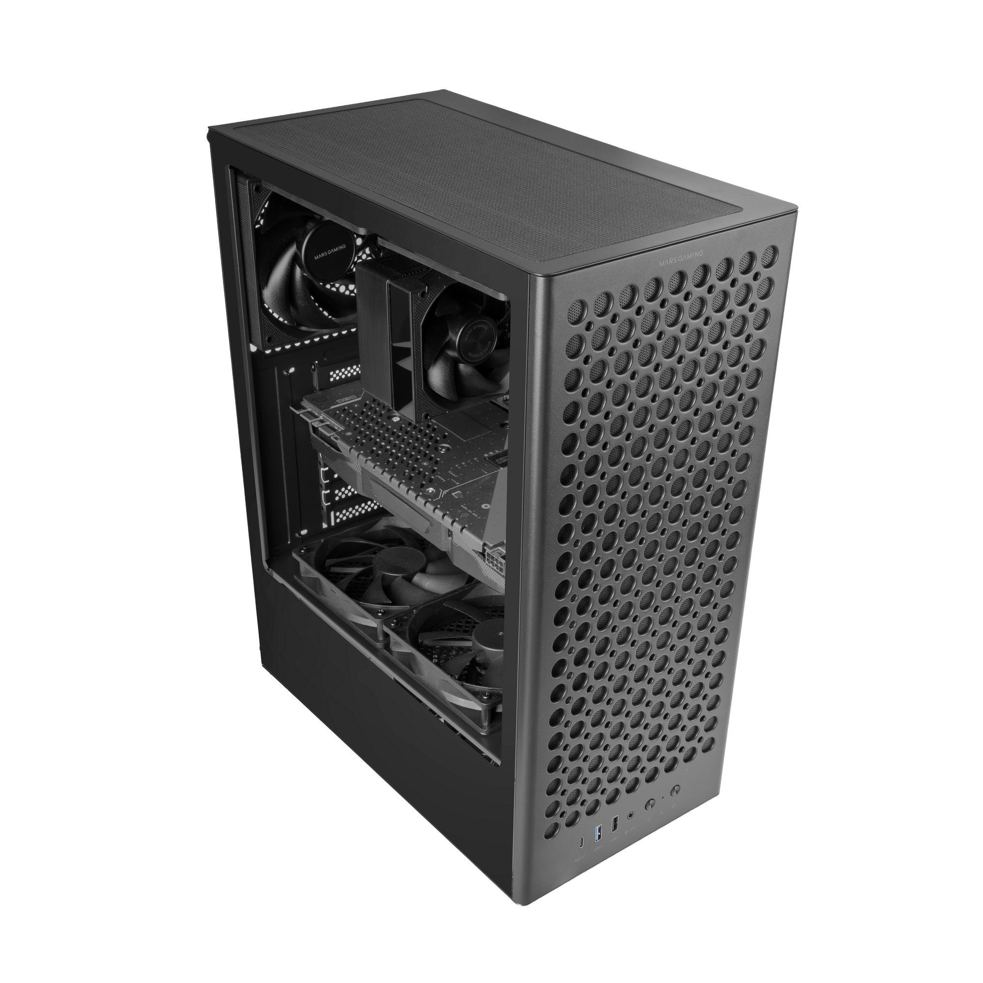 Caixa para PC MARS GAMING MC-T800 (ATX, Micro ATX, Mini-ITX - Midi Tower - Preto), miniatura 10