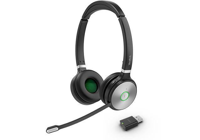 Auscultadores YEALINK WH62 Dual Portable UC DECT (Binaural - Sem fios - Supra-aural - Preto e Cinzento)