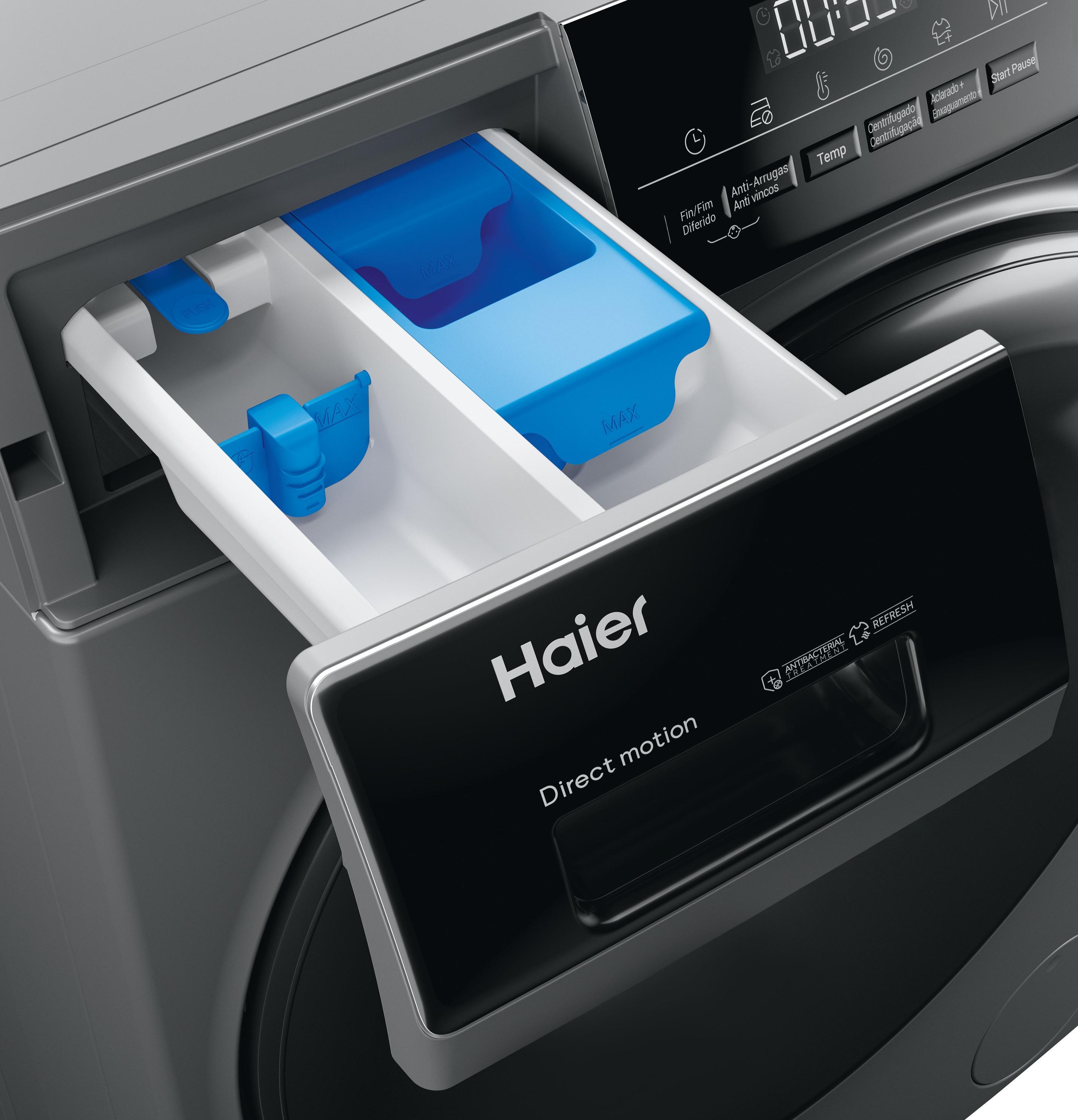 Máquina de Lavar e Secar Roupa Independente HAIER HWD80B14939S8IB (B - 8 kg - 5 kg - Antracite) — miniatura 7