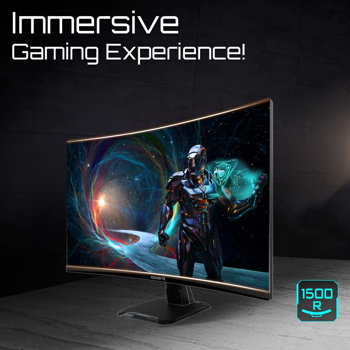 Monitor GIGABYTE GS27QCA (27" - VA - 180 Hz - Preto) — miniatura 7
