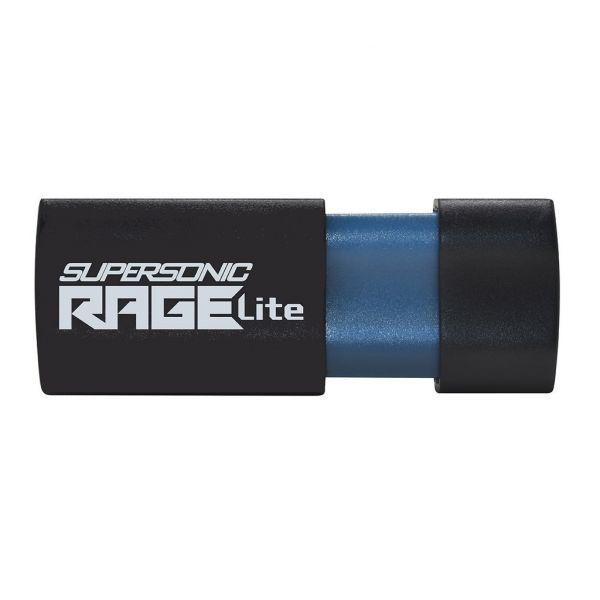 Pen USB PATRIOT Supersonic Rage Lite 64GB (Deslizante - USB Type-A - USB 3.2 Gen 1 - Preto/Azul) — miniatura 2