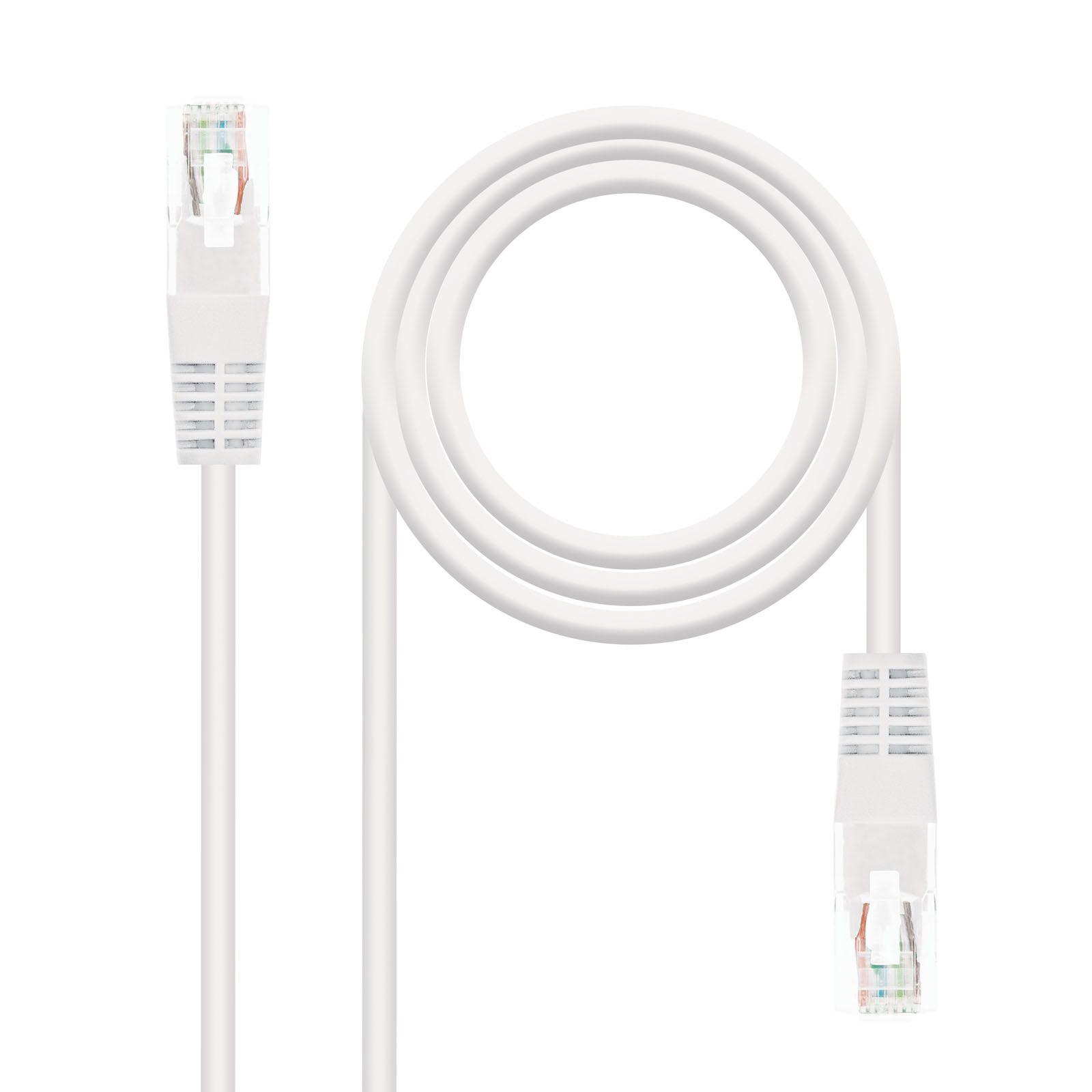 Cabo de Rede NANOCABLE 10.20.0403-W (3 m - Cat6 - RJ-45 - Branco)