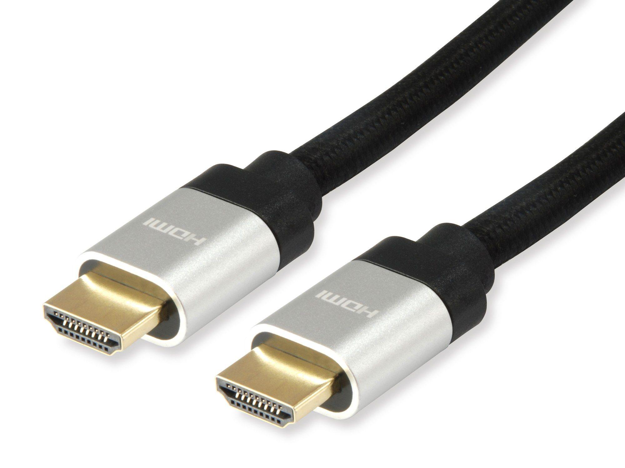 Cabo HDMI EQUIP EQ119383 (5 m - Preto/Prateado)
