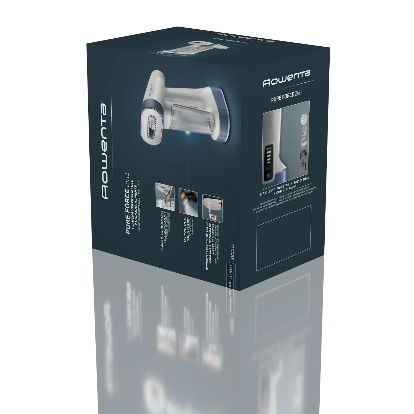 Vaporizador Vertical ROWENTA Pure Force 2 em 1 DR8722F0 (Altura 25,3 cm - Branco e Azul), miniatura 2