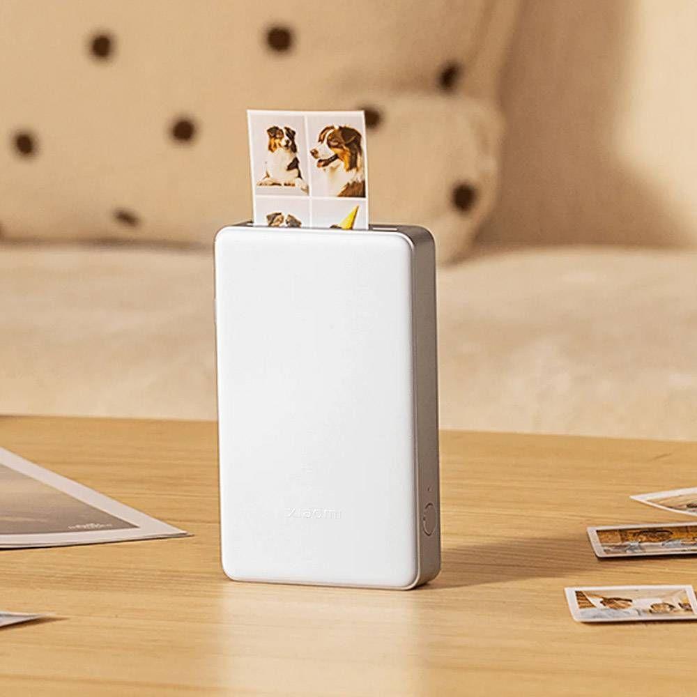 Impressora Fotográfica Portátil XIAOMI Portable Photo Printer Pro BHR082QGL (2 x 3 polegadas - Sublimação de cor - USB Type-A para USB Type-C - Prateado e Branco), miniatura 3