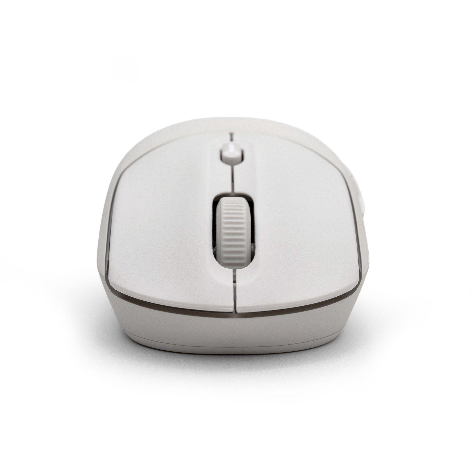 Rato HP 400 Dual (Ambidestro - 6000 DPI - RF Wireless + Bluetooth - Bege) — miniatura 8