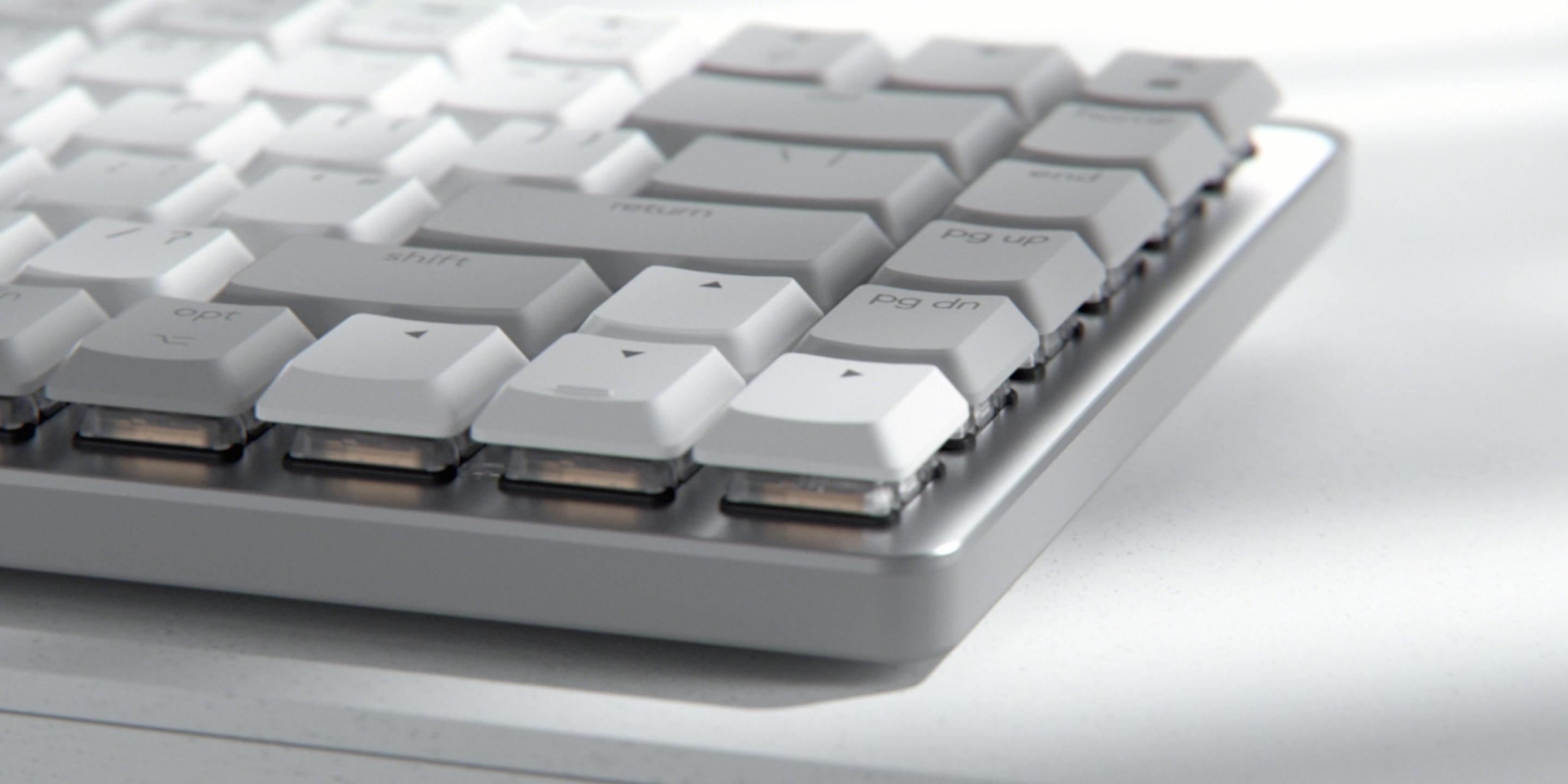 Teclado LOGITECH MX Mechanical Mini for Mac (Alemão - Interruptor de chave mecânico - RF Wireless + Bluetooth - Cinzento Claro/Branco) — miniatura 3