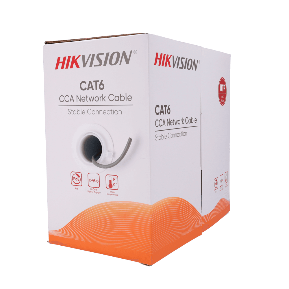 Cabo de Rede UTP HIKVISION DS-1LN6UU/CCA (305 m - Cinzento)
