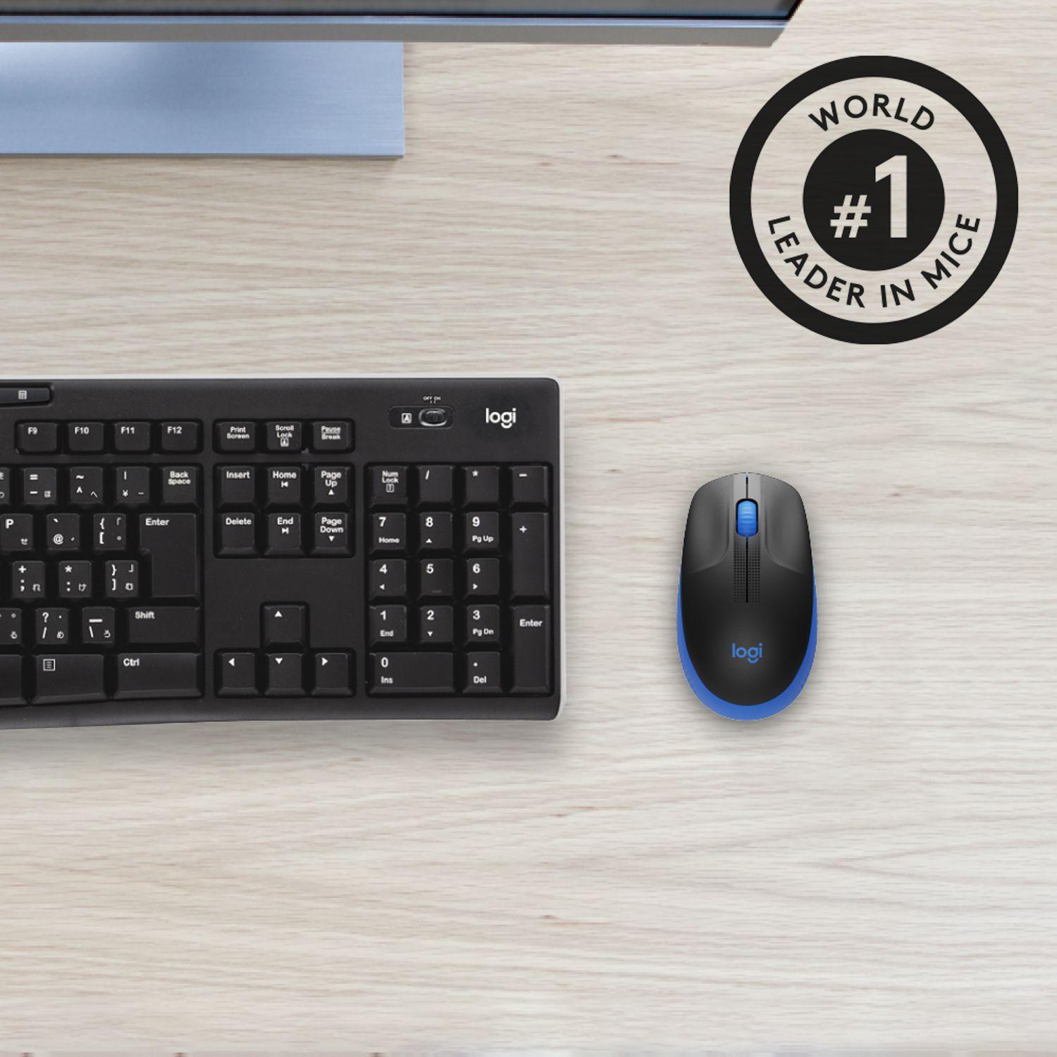 Rato LOGITECH M190 (Ambidestro - 1000 DPI - Ótico - Azul) — miniatura 5