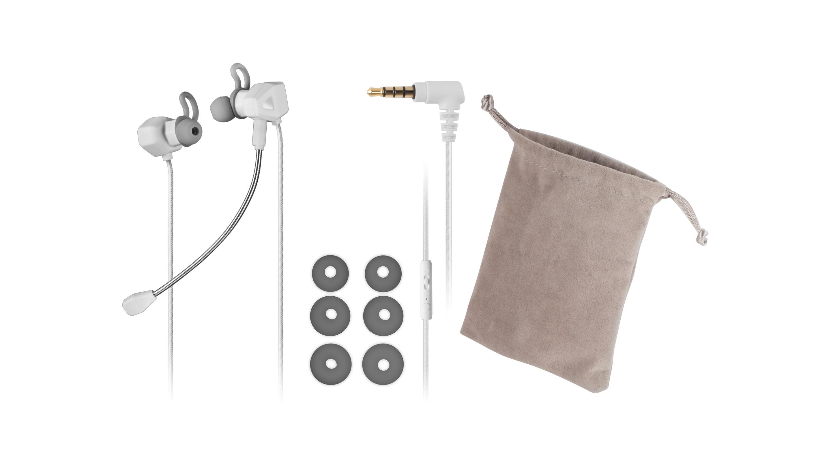 Headset Gaming In-Ear MARS GAMING MIHX (Binaural - Com fios - Intra-aural - Branco) — miniatura 2