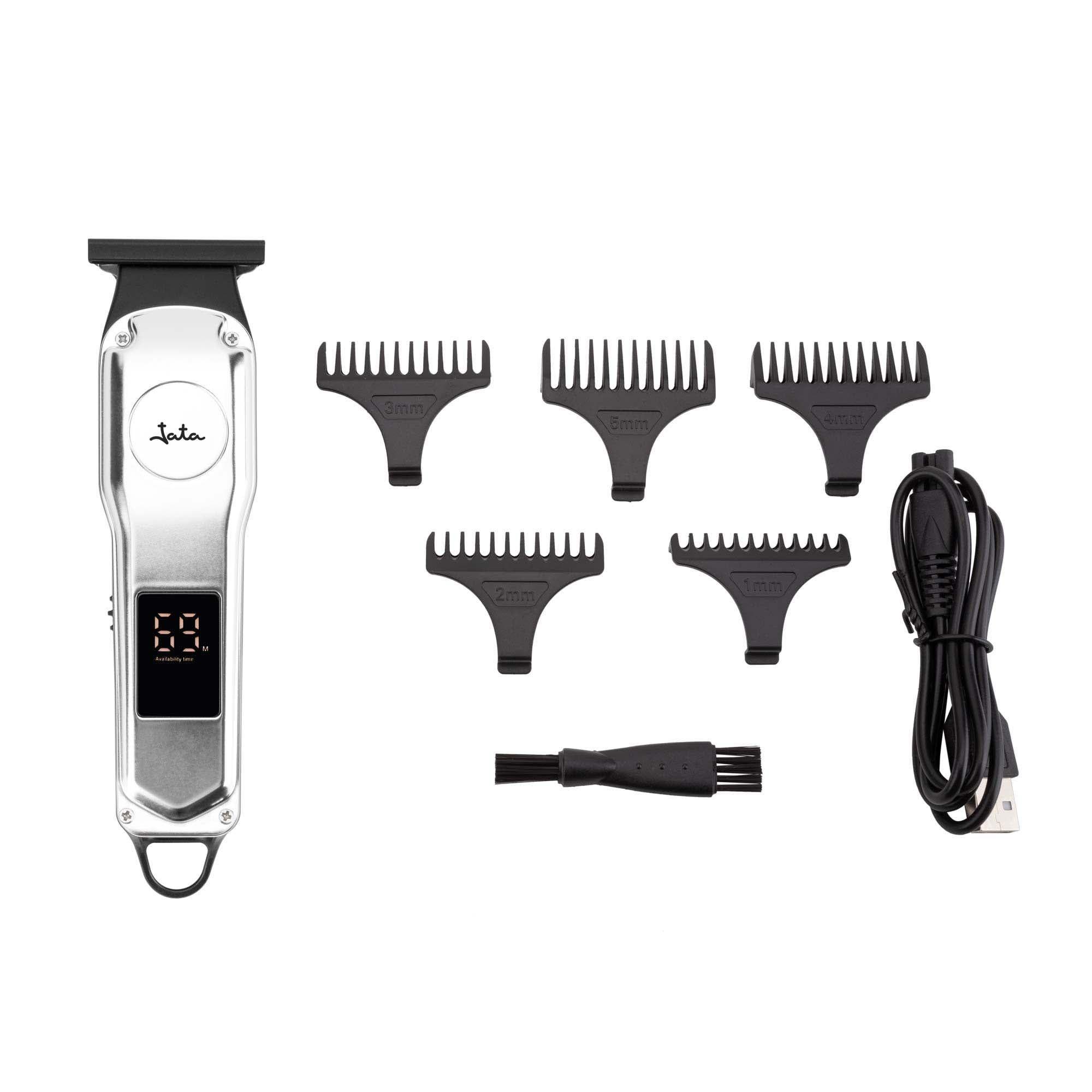 Máquina de Cortar Cabelo JATA JBCP4200 (Preto e Prateado)
