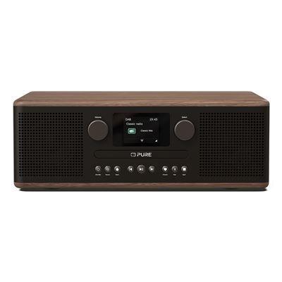 Rádio Digital PURE ACOUSTICS Classic C-D6 (Bluetooth - Preto/Noz)