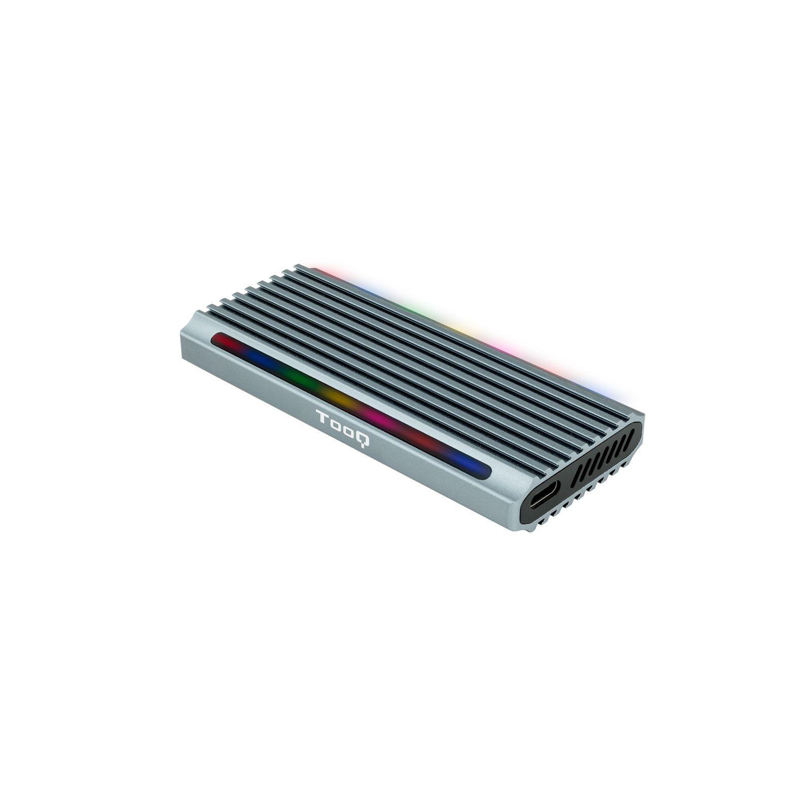 Caixa Externa SSD TOOQ TQE-2221G (2 TB - PCI Express, SATA NVMe - Cinzento)