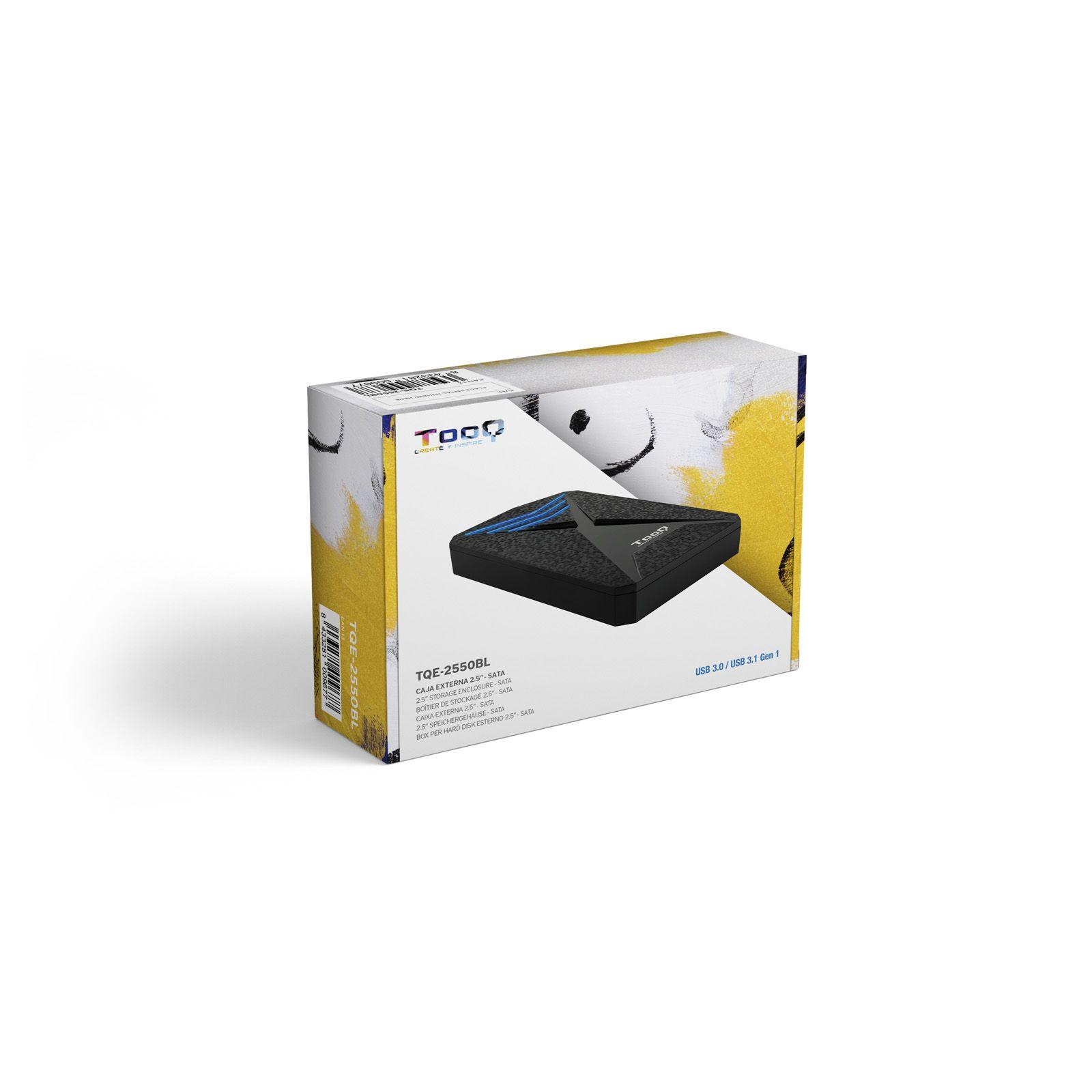 Caixa Externa TOOQ TQE-2550BL (4 TB - 2.5" - SATA I, SATA II e SATA III - Preto), miniatura 5