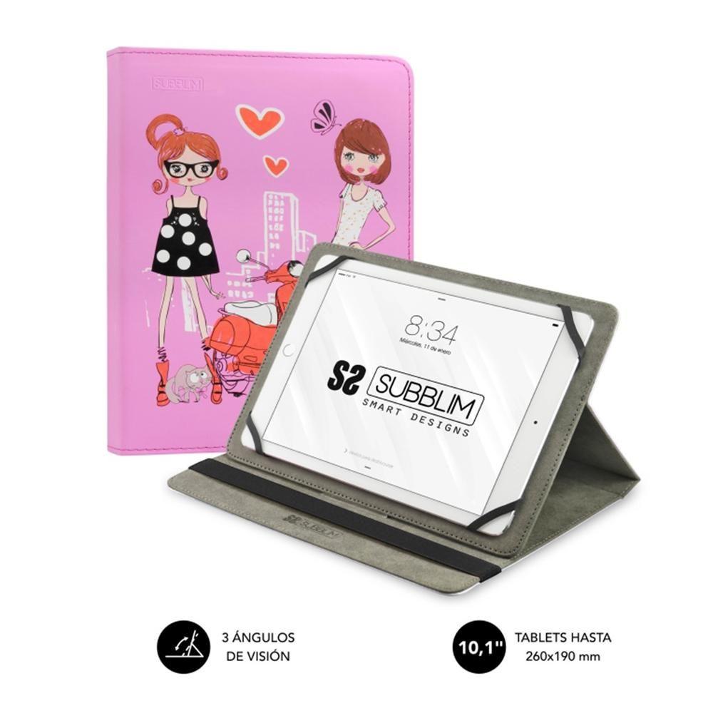 Capa para Tablet SUBBLIM Trendy Case Fashion Girls SUB-CUT-4TC004 (Universal; tablets até 10,1″)