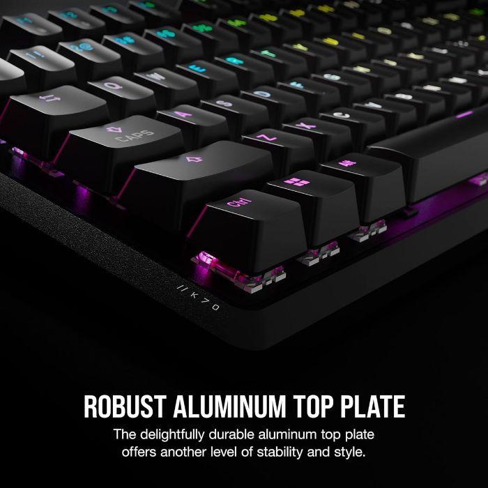 Teclado CORSAIR K70 CORE RGB (Inglês - CORSAIR MLX Red - Tamanho completo - Preto), miniatura 6