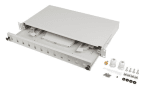 Painel de Distribuição de Fibra Ótica LANBERG FOP1-12SS-LDS (Cinzento)