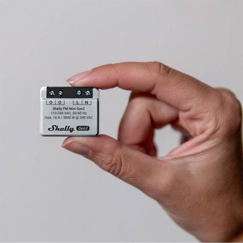 Módulo de Medição de Energia SHELLY PM Mini Gen3 (Plástico - Preto) — miniatura 3