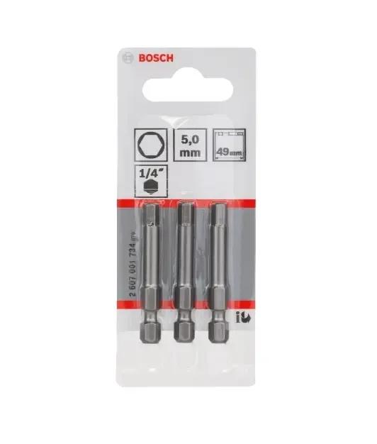Ponta de Aparafusar BOSCH Extra-Hard HEX 5 (49 mm - Conjunto de 3) — miniatura 2