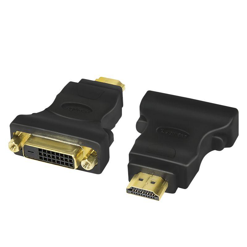 Adaptador HDMI para DVI-D LOGILINK AH0002 (60 Hz - HDMI Tipo A - DVI-D 24+1 de ligação dupla - Preto)
