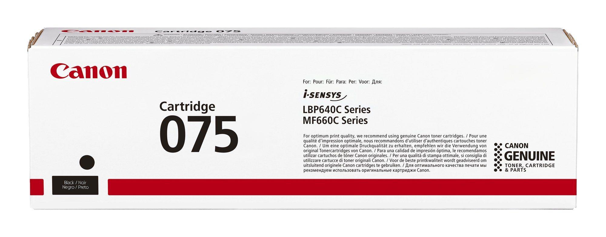 Toner CANON 075 BK (1300 páginas - Preto)