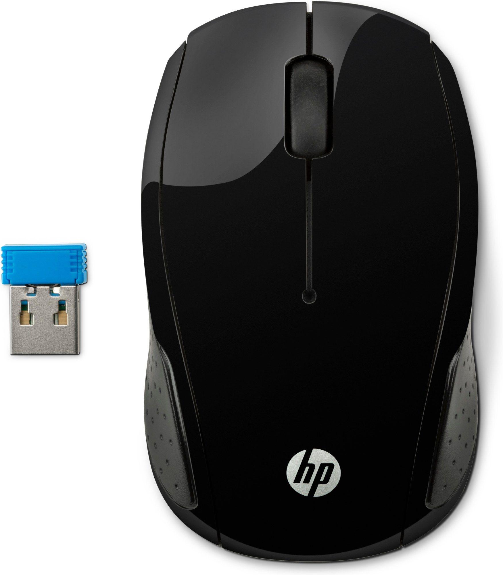 Rato HP 200 (Ambidestro - 1000 DPI - Ótico - Preto)
