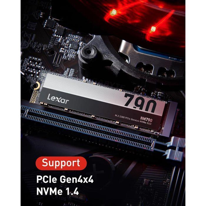 SSD LEXAR NM790 4TB (4 TB - M.2 2280 - PCIe 4.0 NVMe) — miniatura 3
