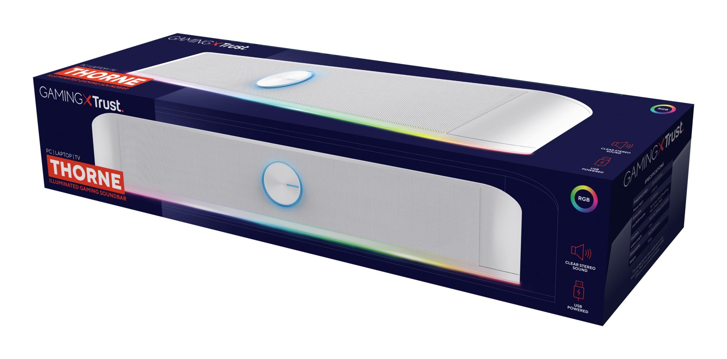 Coluna de Som para Jogos TRUST GXT 619W Thorne (Com fios - 6 W - 2.0 canais - Branco) — miniatura 5