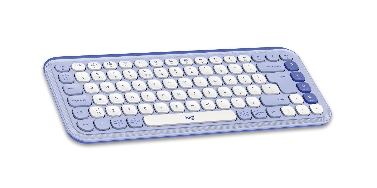 Conjunto de Teclado e Rato LOGITECH POP Icon Combo (Turco - Teclas tesoura - Mini - Lilás e Branco), miniatura 3