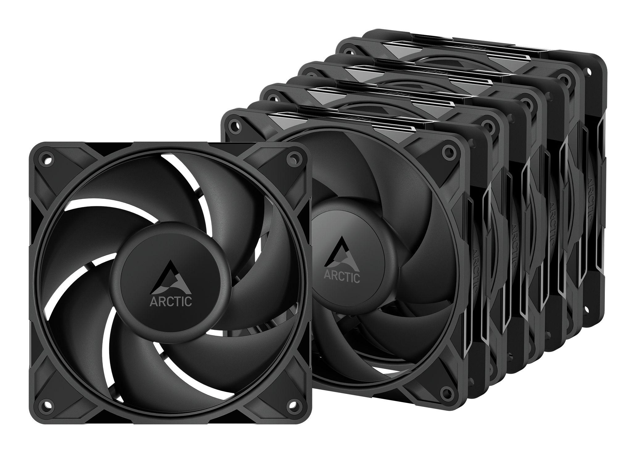 Conjunto de 5 Ventoinhas para Caixa de PC ARCTIC P12 Pro PST (Preto)