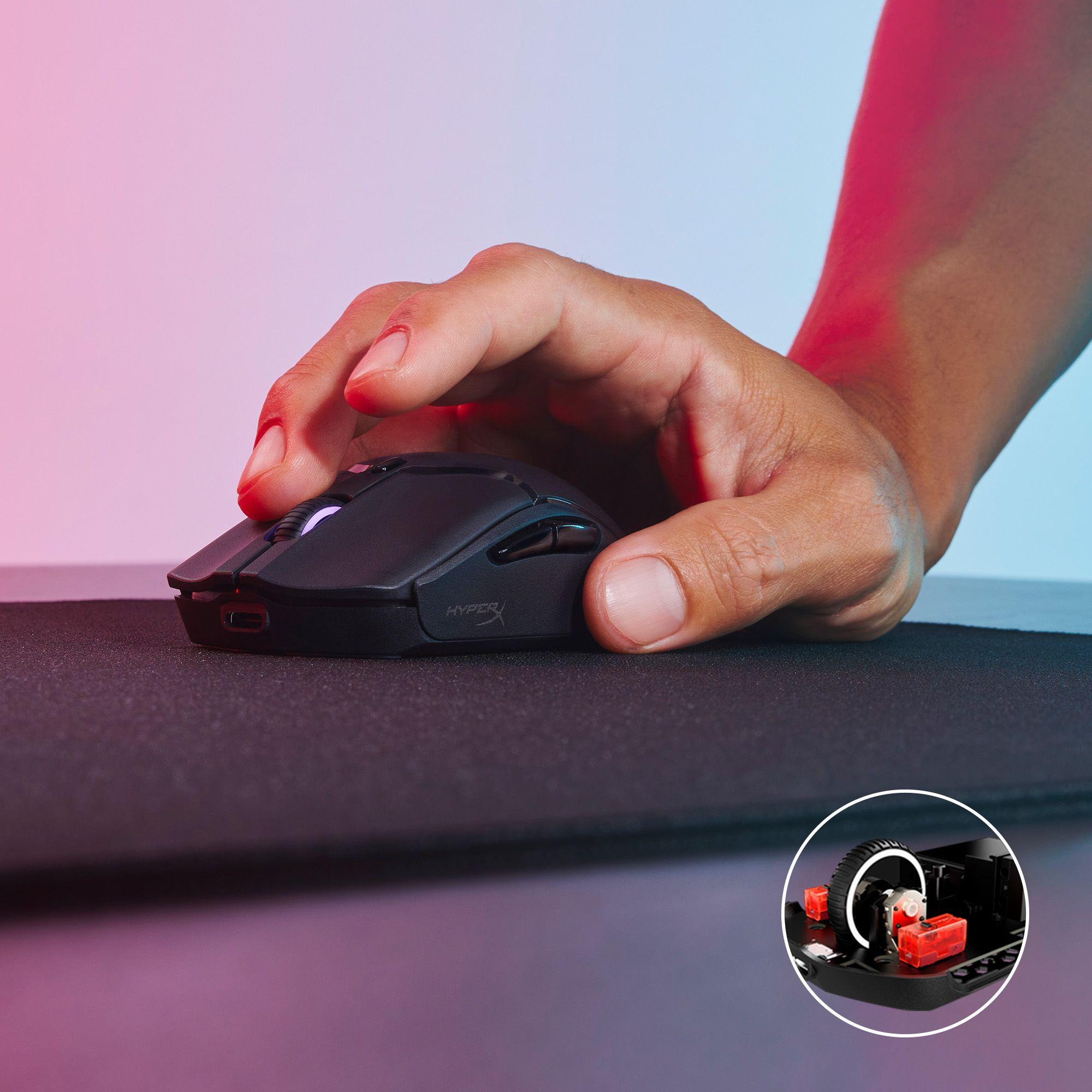 Rato HYPERX Pulsefire Haste 2 Mini Wireless (Ambidestro - 26000 DPI - Ótico - Preto) — miniatura 6