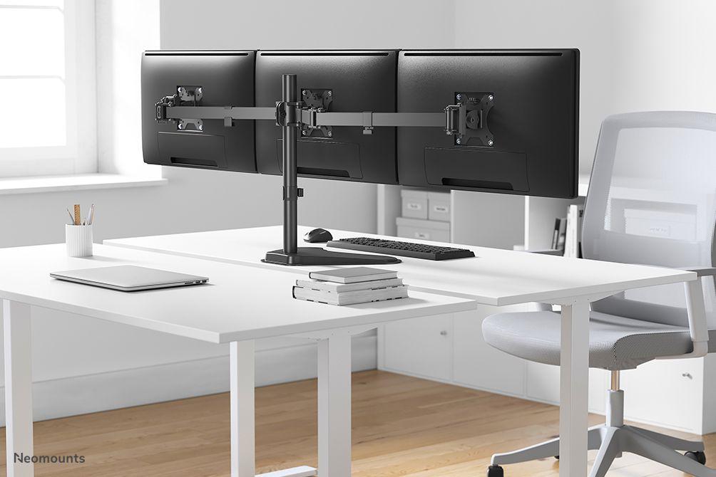 Suporte de Monitor de Secretária NEOMOUNTS FPMA-D550DD3BLACK (3 Monitores, 13-27", 6 kg por monitor - Preto), miniatura 11