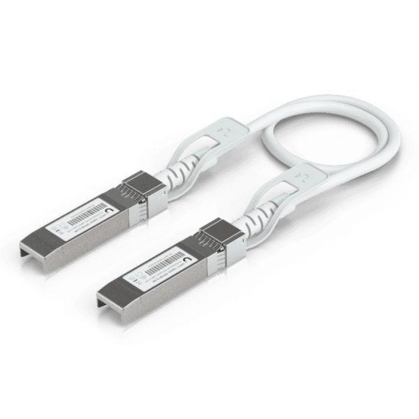 Cabo de Ligação Direta SFP28 UBIQUITI UACC-UPLINK-SFP28-0.3M (1 unidade - 25 Gbit/s - Branco)