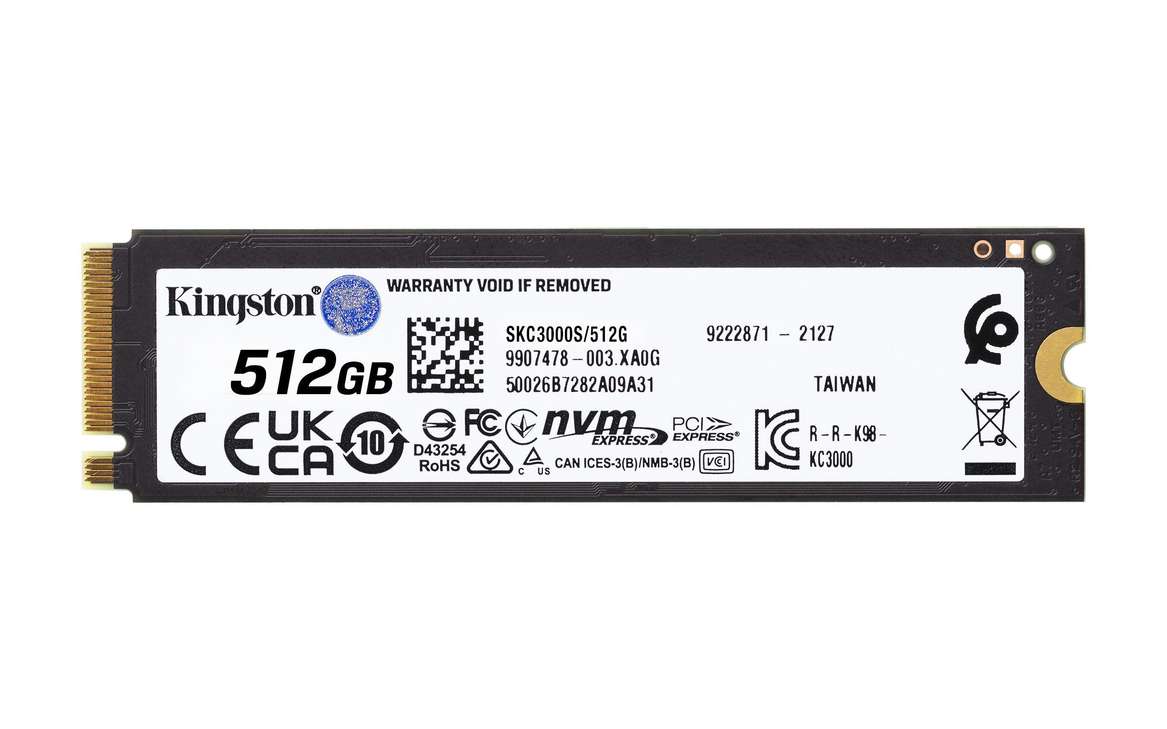 SSD KINGSTON KC3000 (512 GB - M.2 2280 - PCI Express 4.0 NVMe - Preto) — miniatura 2