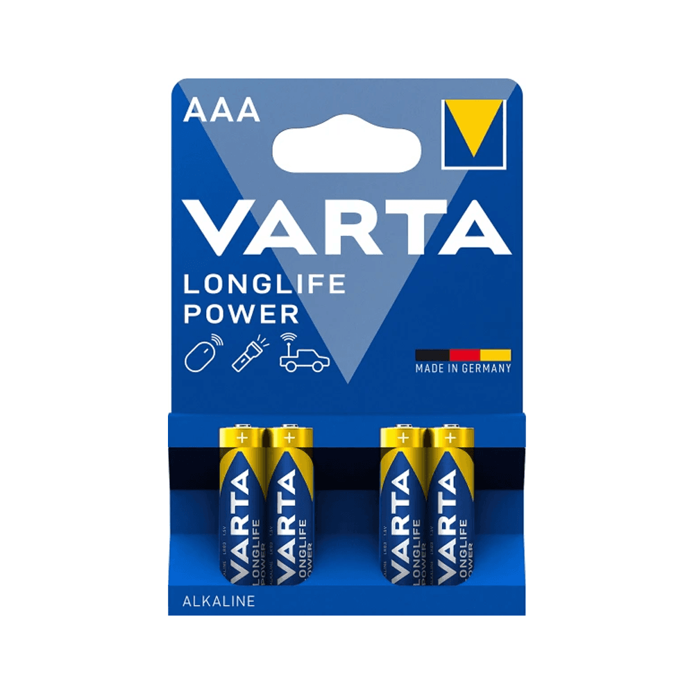 Pilhas Alcalinas VARTA Longlife Power AAA (4 Unidades - 1,5 V), miniatura 2