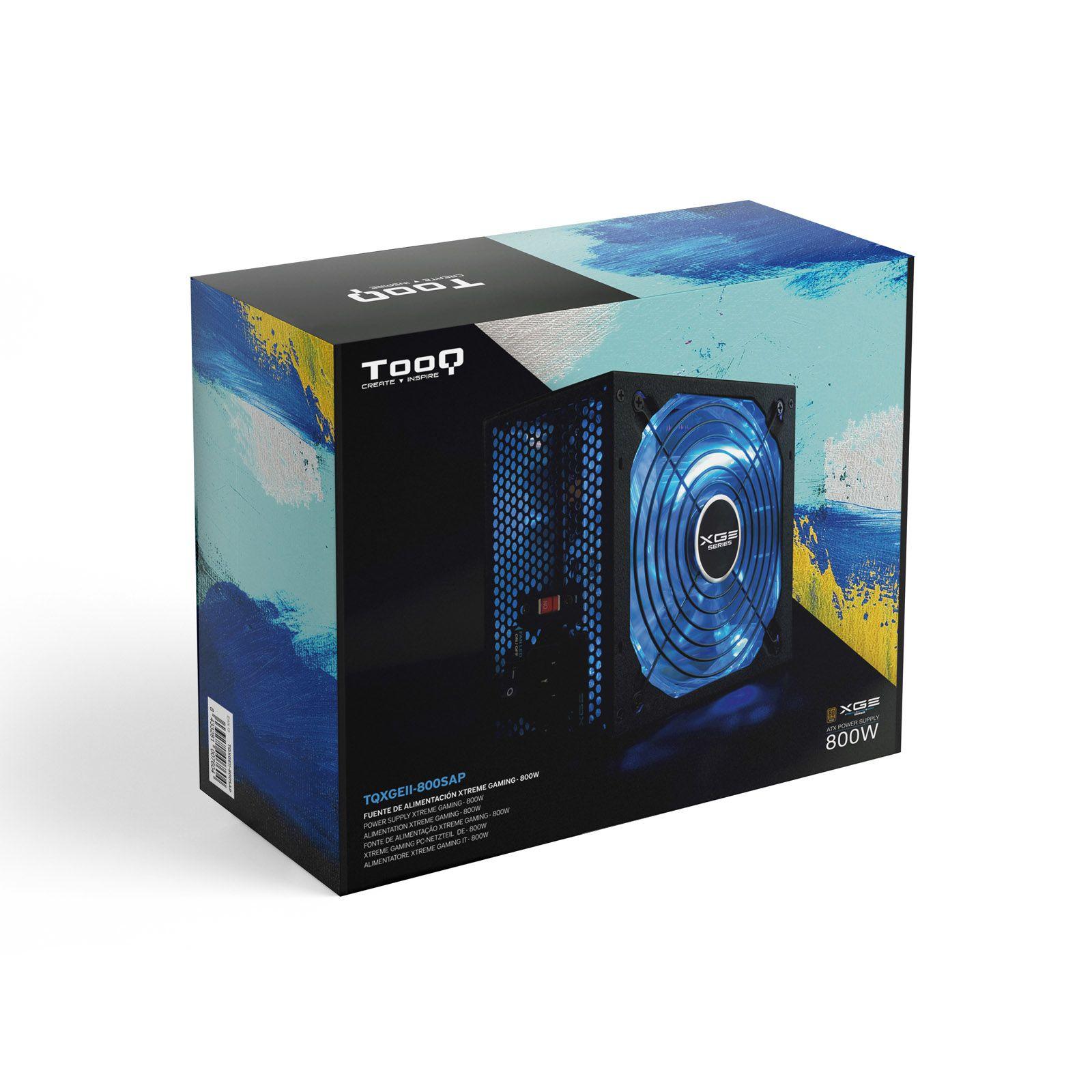 Fonte de Alimentação Gaming TOOQ XGE II TQXGEII-800SAP (ATX - 800 W - 80 PLUS Bronze - Preto), miniatura 8