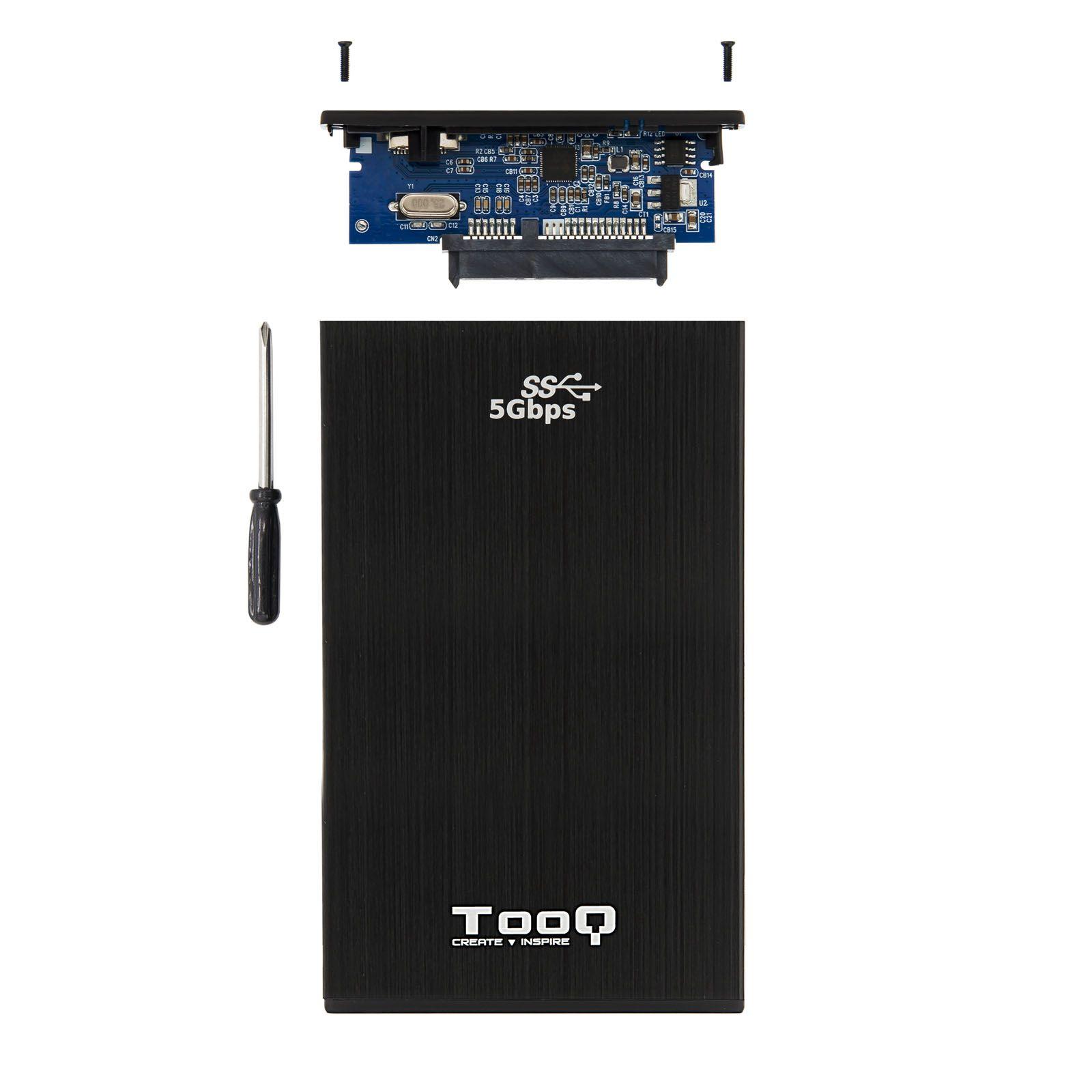 Caixa Externa TOOQ TQE-2522B (3 TB - 2.5" - USB 3.0 - Preto) — miniatura 5