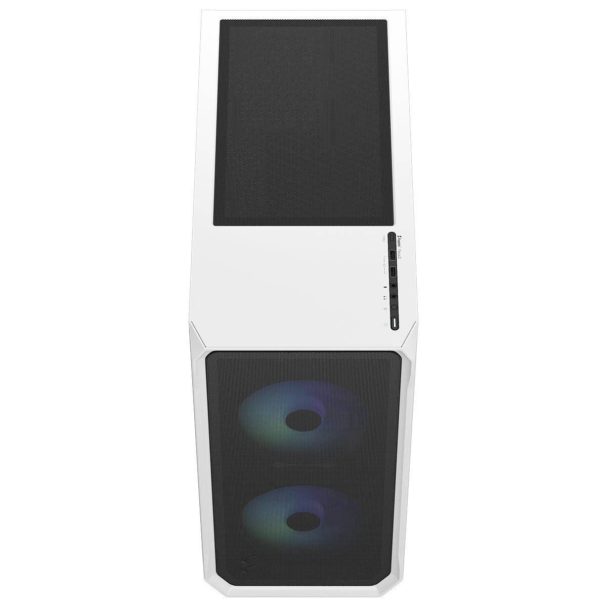 Caixa ATX FRACTAL DESIGN Focus 2 RGB White TG Clear Tint (ATX, Micro ATX, Mini-ITX - 2,5" - Mini-ITX, ATX, Micro ATX - Branco) — miniatura 4