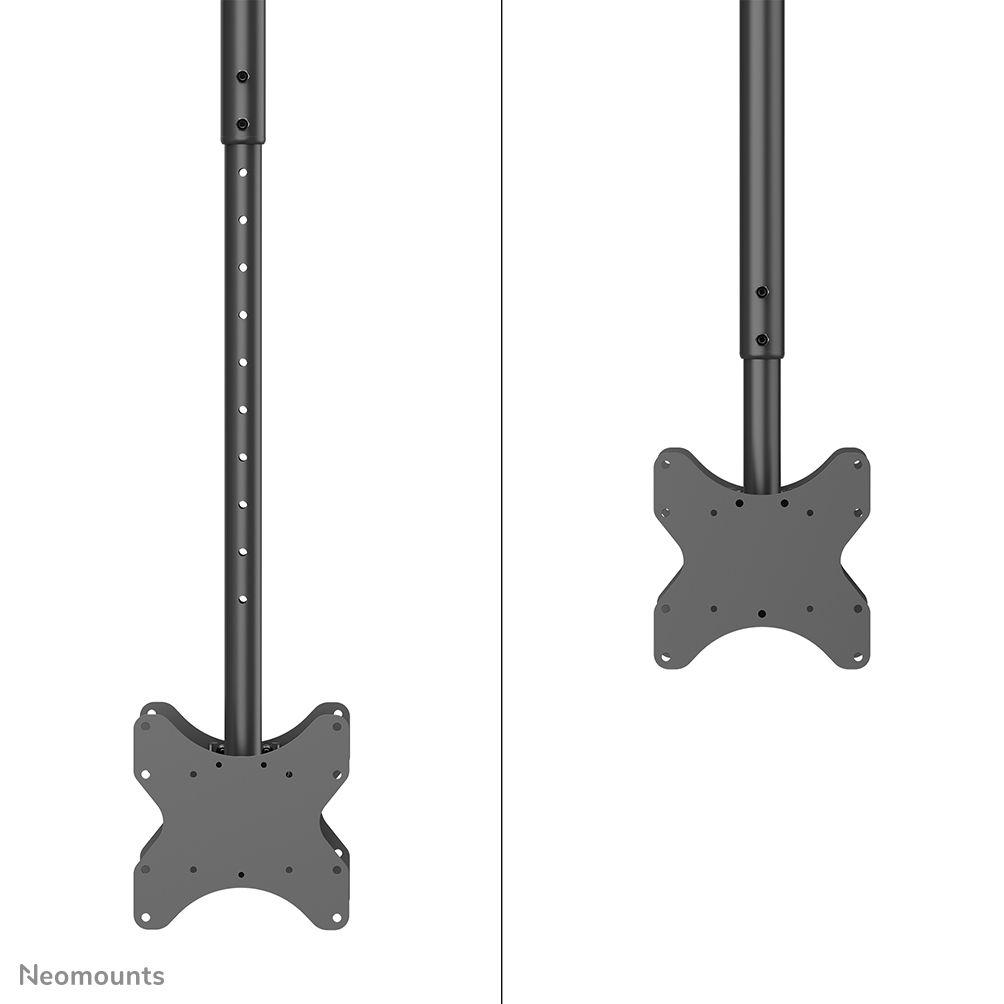 Suporte de Teto Duplo para TV NEOMOUNTS CL35-340BL22 (23–43″ - Altura ajustável 106–156 cm - Preto), miniatura 4