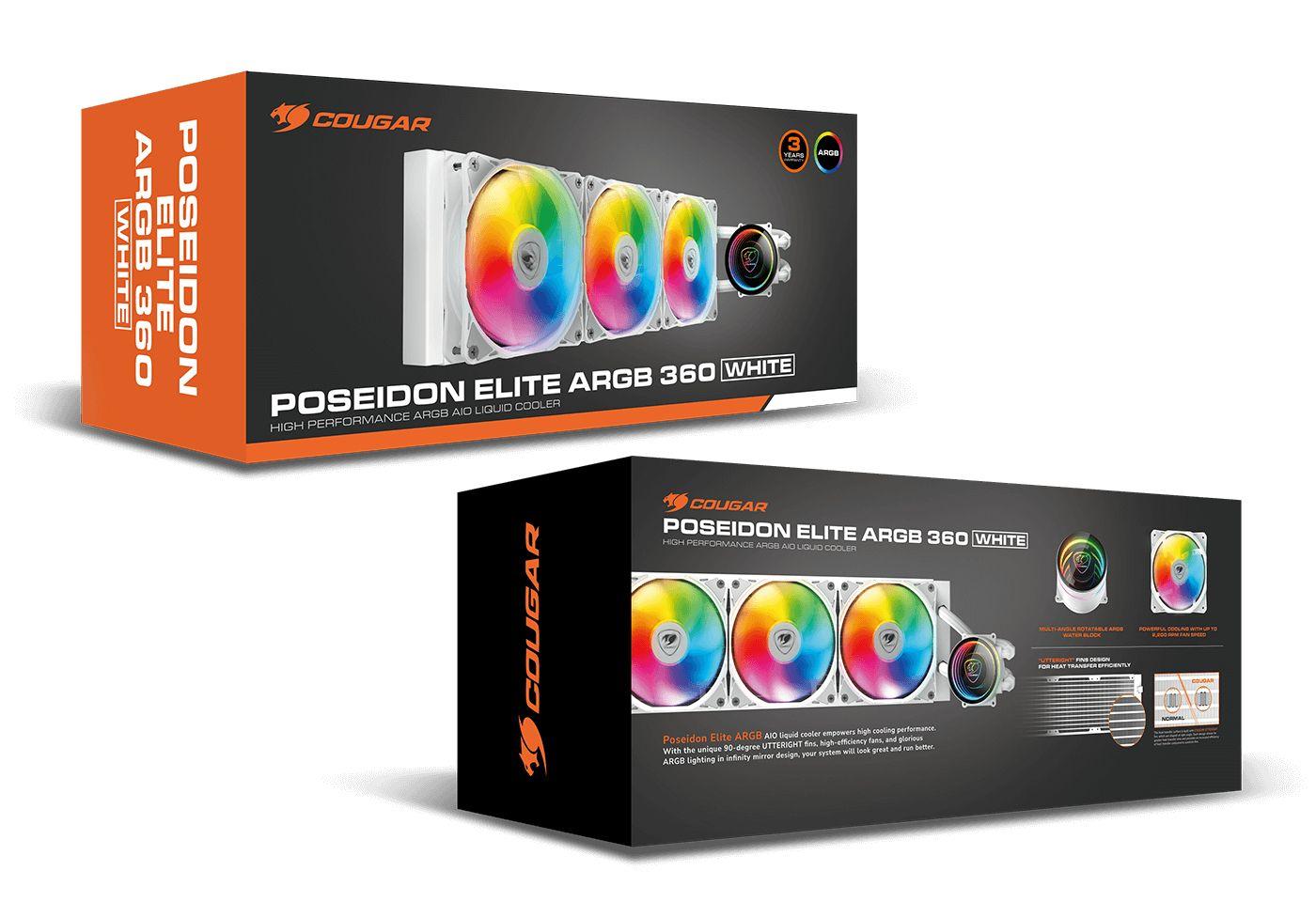 Kit de Refrigeração Líquida COUGAR CGR-PSDELRGB-W-360 (360 mm - ARGB - Branco) — miniatura 6