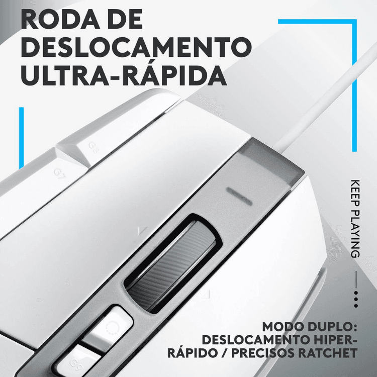 Rato LOGITECH G502 X (Mão direita - 25600 DPI - Ótico - Branco), miniatura 3