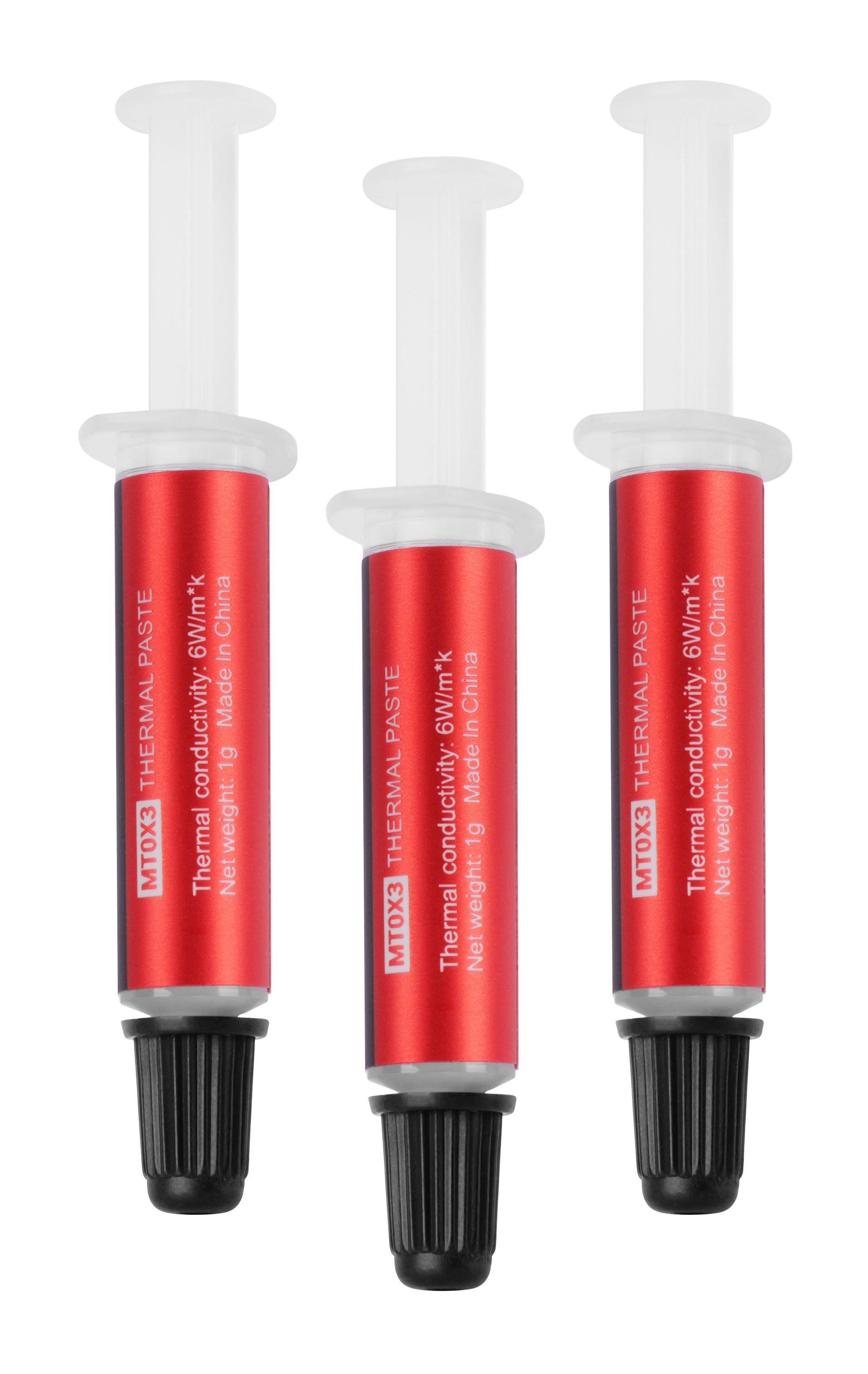 Pasta Térmica MARS GAMING MT0X3 (Seringa - Cola térmica - 6 W/m·K - Cinzento), miniatura 5