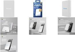 Bateria Externa VARTA Mag Pro (5000 mAh - 18,5 Wh - MagSafe, Qi - Branco)