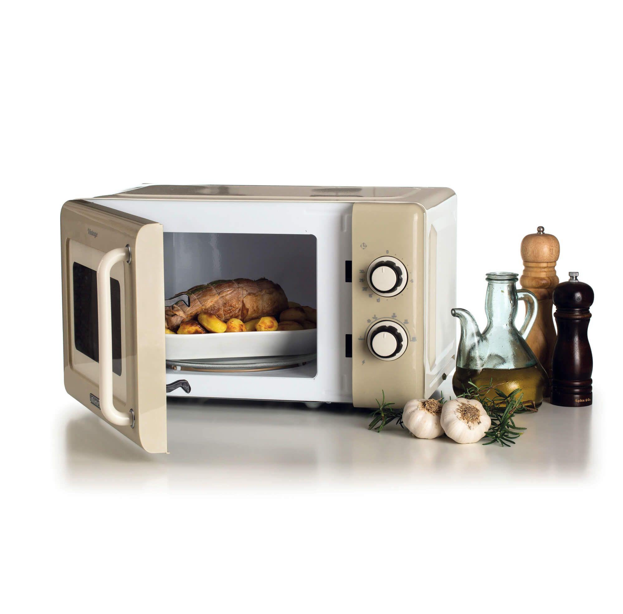 Micro-ondas Independente ARIETE Vintage Line 3960/03 (800 W - 20 l - Rotativo - Bege) — miniatura 4